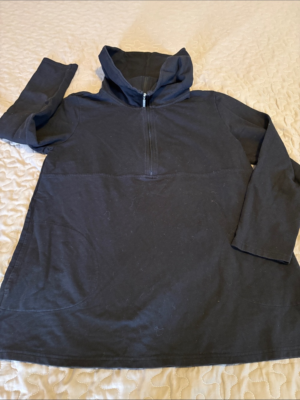 D&CO active women's Black Half-Zip Pullover Shirt size L